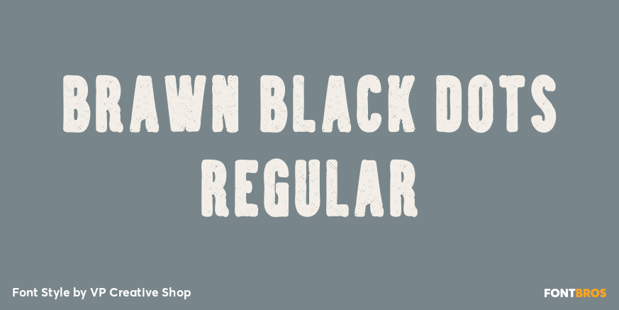 Brawn Black Dots Regular Poster