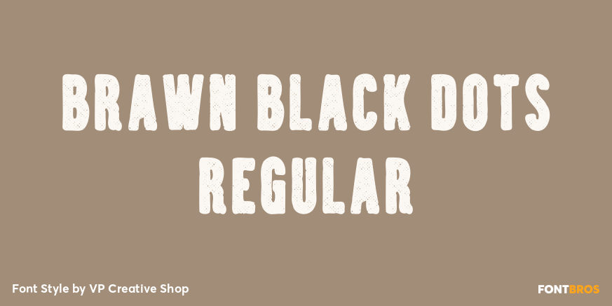 Brawn Black Dots Regular Poster