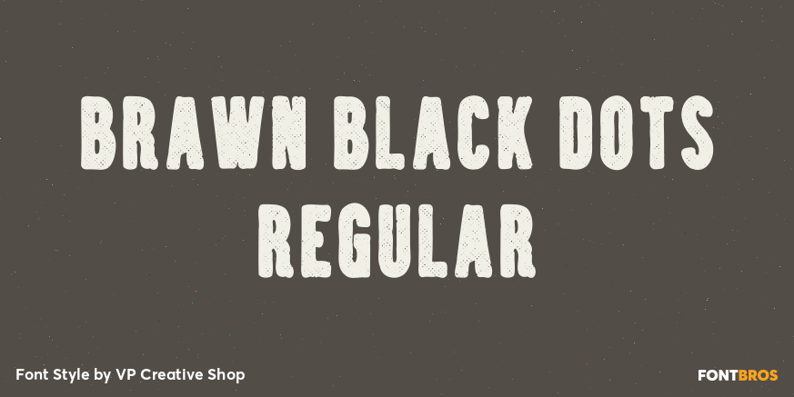 Brawn Black Dots Regular Poster