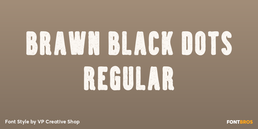 Brawn Black Dots Regular Poster