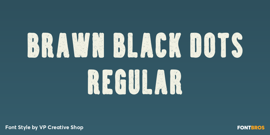 Brawn Black Dots Regular Poster