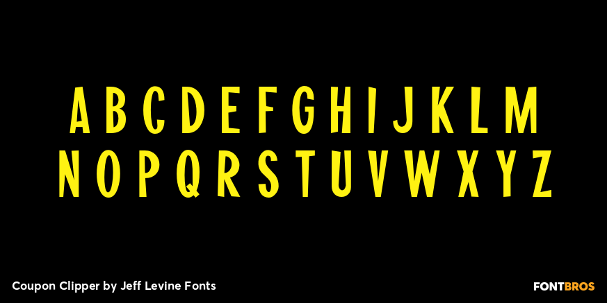 Coupon Clipper Font Poster #3