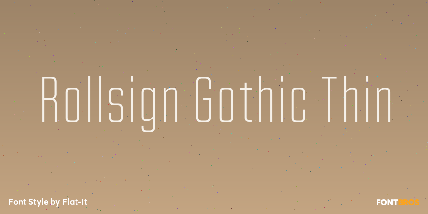 Rollsign Gothic Thin Poster