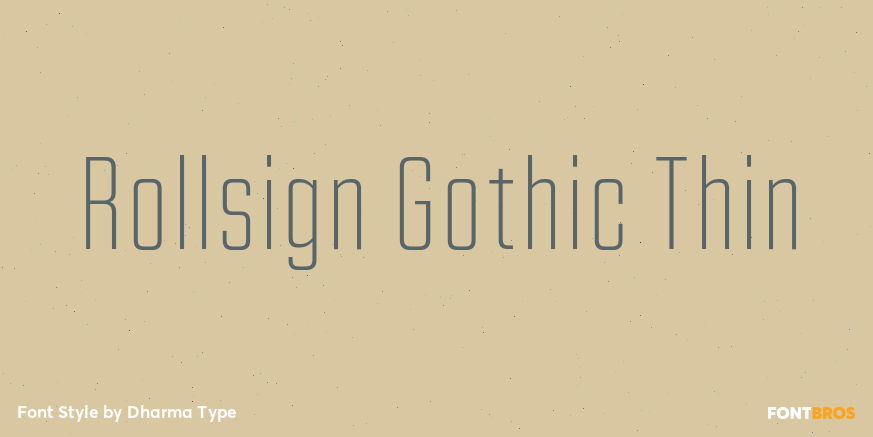 Rollsign Gothic Thin Poster