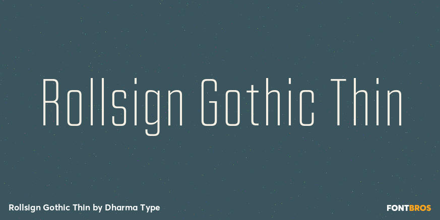 Rollsign Gothic Thin Poster