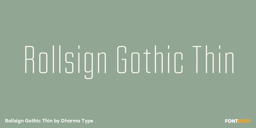 Rollsign Gothic Thin Poster
