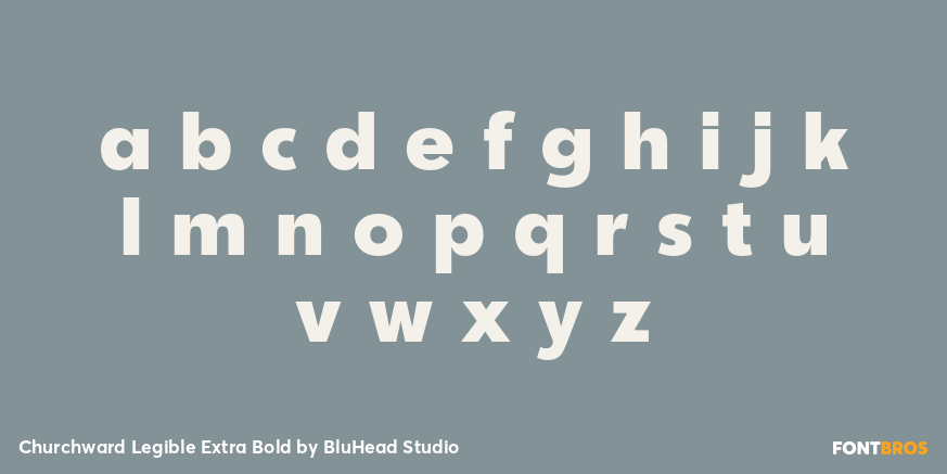 Churchward Legible Extra Bold Font Poster #1