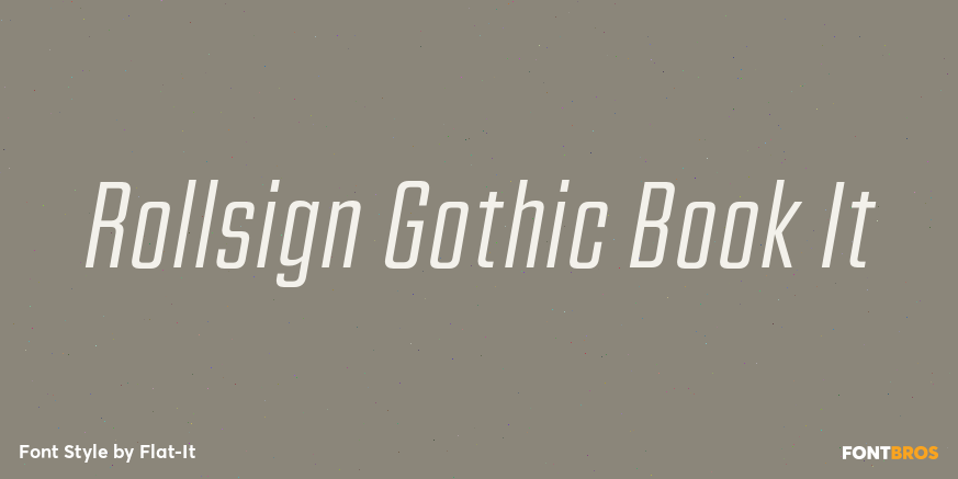 Rollsign Gothic Book It Poster