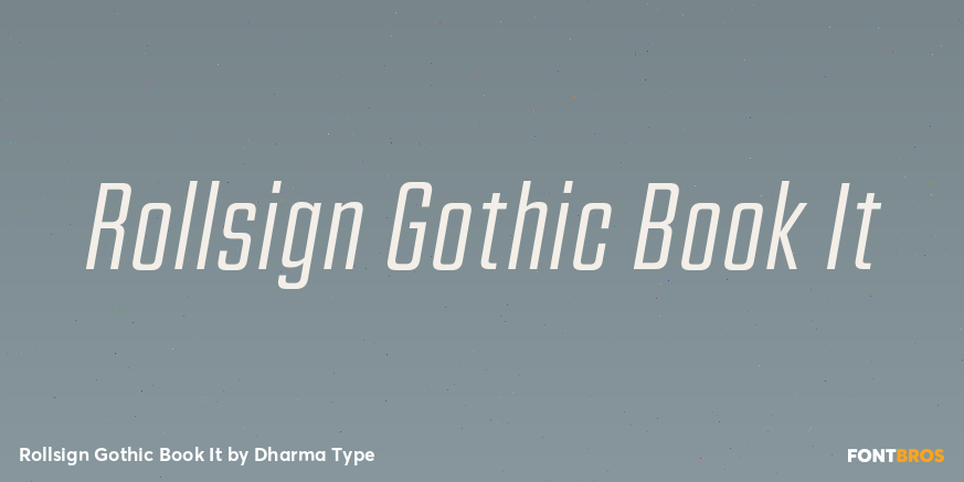 Rollsign Gothic Book It Poster