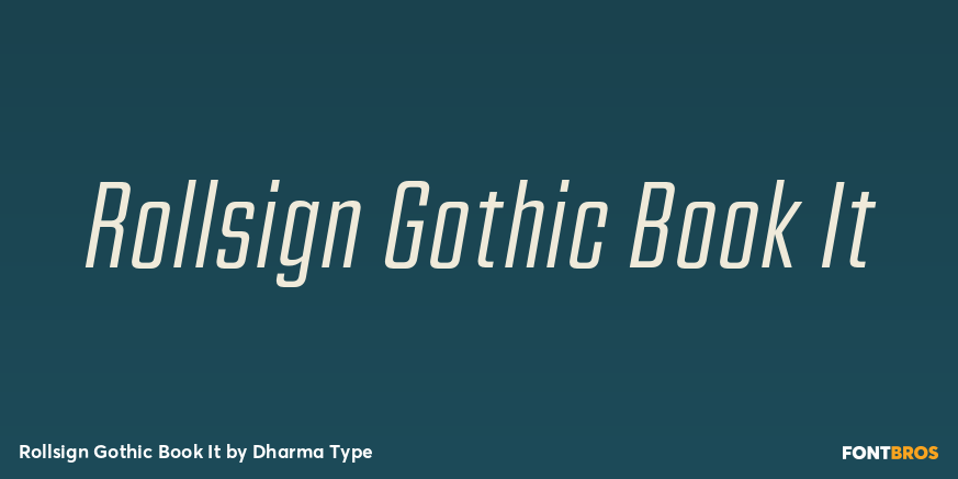 Rollsign Gothic Book It Poster