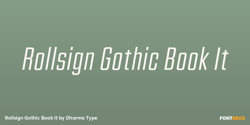 Rollsign Gothic Book It Poster