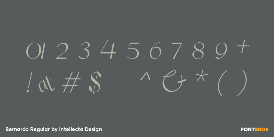 Bernardo Regular Font Poster #1
