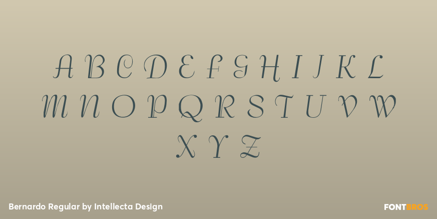 Bernardo Regular Font Poster #1