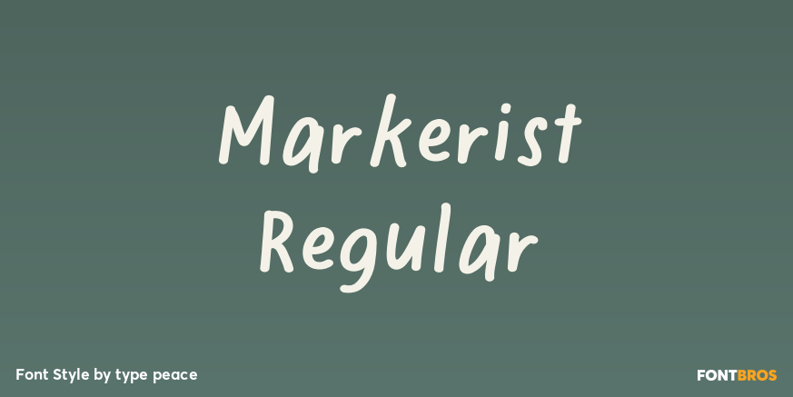 Markerist Regular Poster