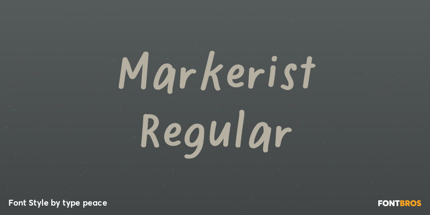 Markerist Regular Poster