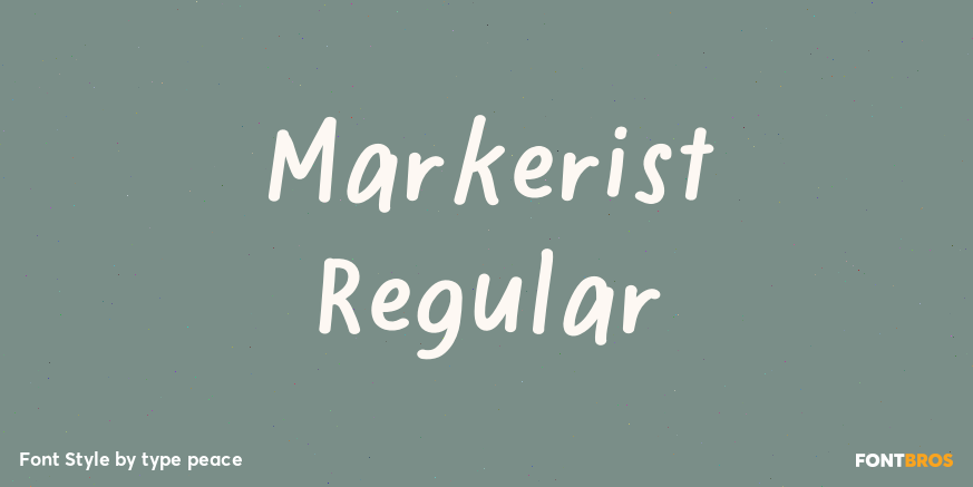 Markerist Regular Poster