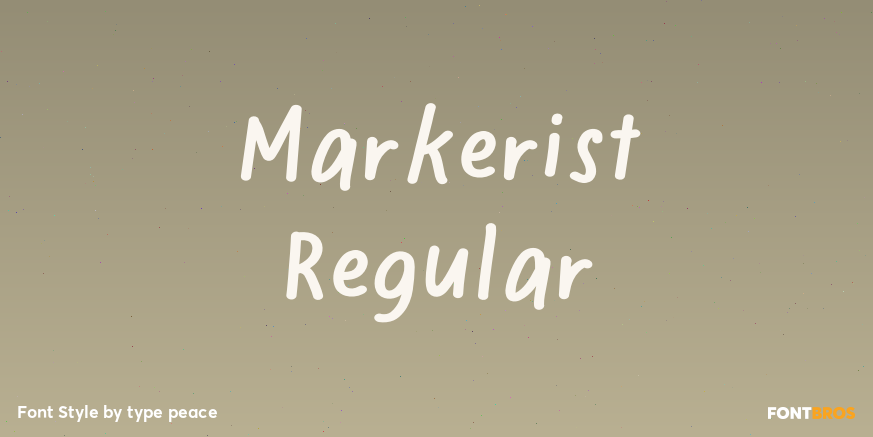 Markerist Regular Poster