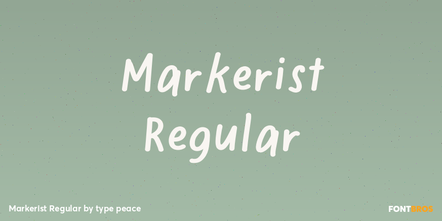 Markerist Regular Poster