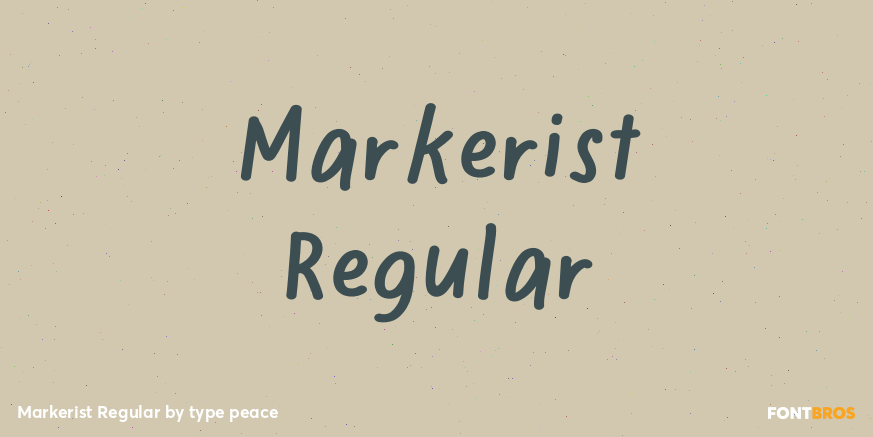 Markerist Regular Poster
