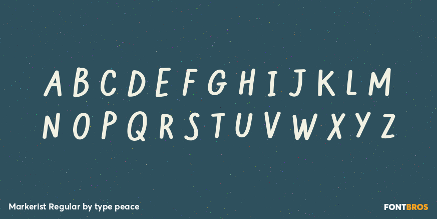 Markerist Regular Font Poster #2