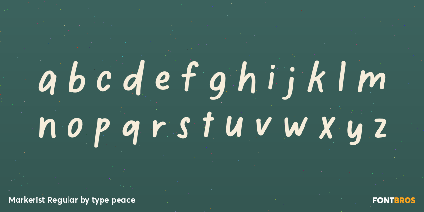 Markerist Regular Font Poster #3