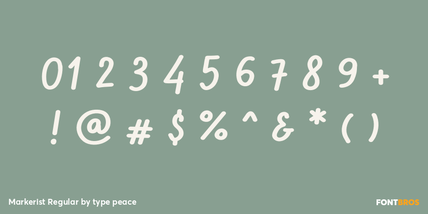 Markerist Regular Font Poster #4