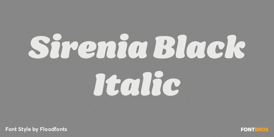 Sirenia Black Italic Poster