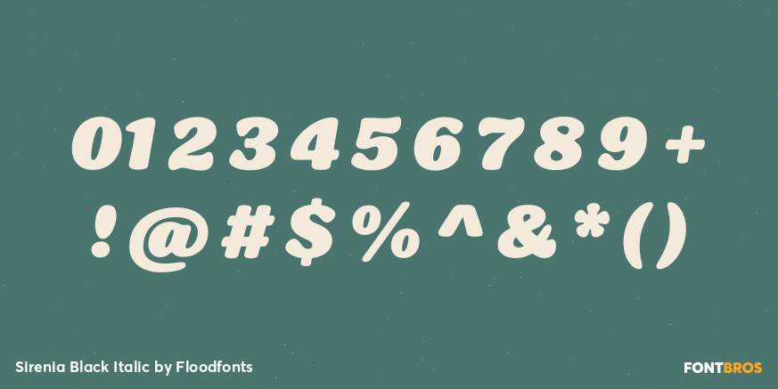 Sirenia Black Italic Font Poster #4