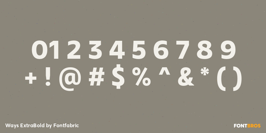 Ways ExtraBold Font Poster #4