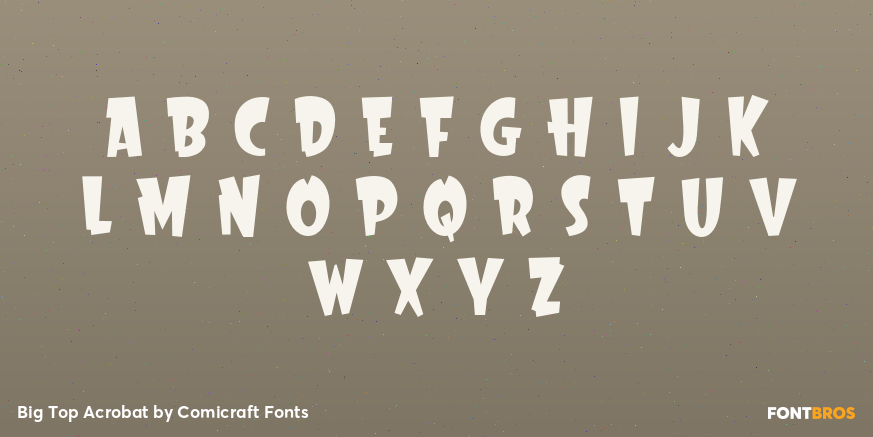Big Top Acrobat Font Poster #2