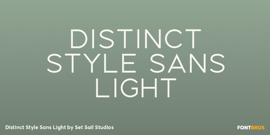 Distinct Style Sans Light Font Poster #1