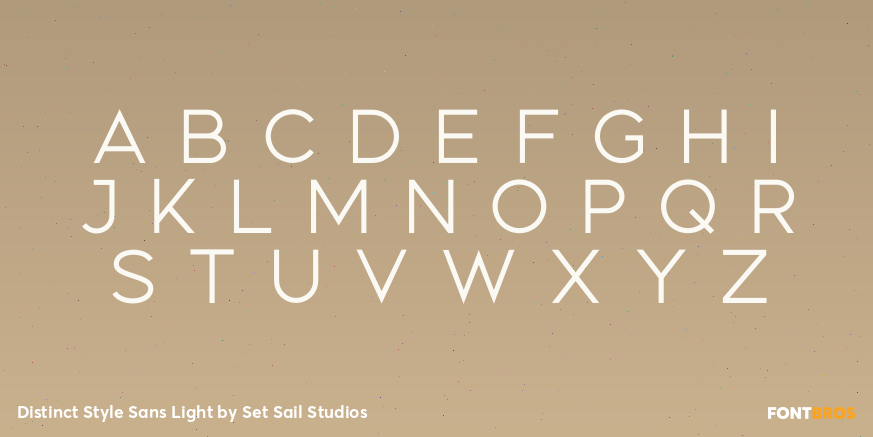 Distinct Style Sans Light Font Poster #2