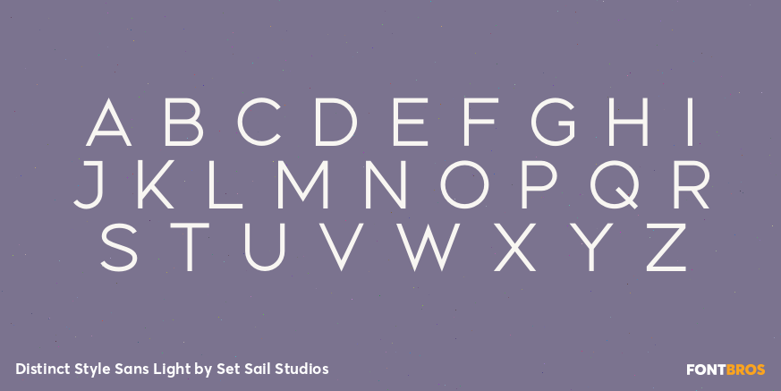 Distinct Style Sans Light Font Poster #3