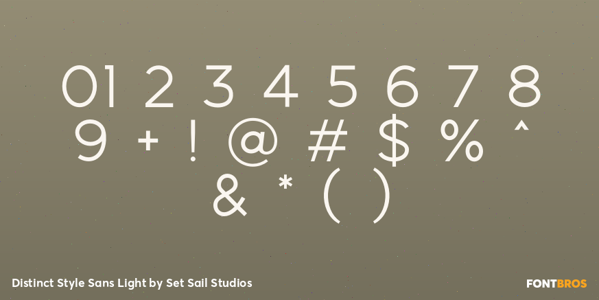 Distinct Style Sans Light Font Poster #4