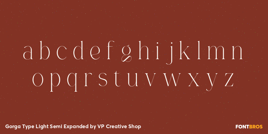 Gorga Type Light Semi Expanded Font Poster #3