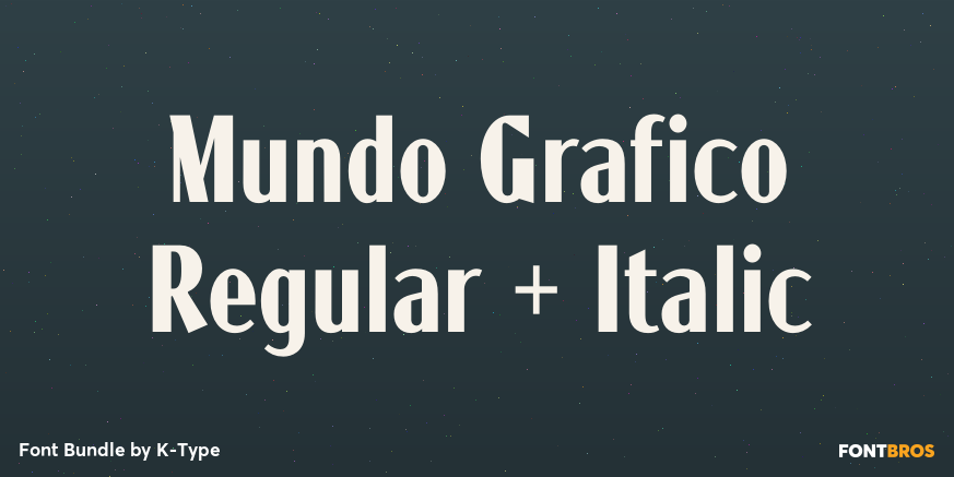 Mundo Grafico Regular + Italic Poster