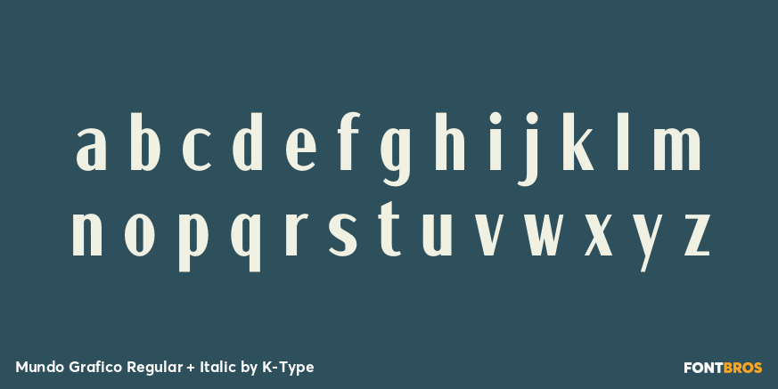 Mundo Grafico Regular + Italic Font Poster #3