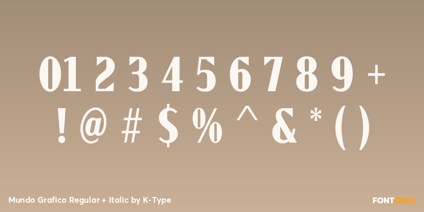 Mundo Grafico Regular + Italic Font Poster #4