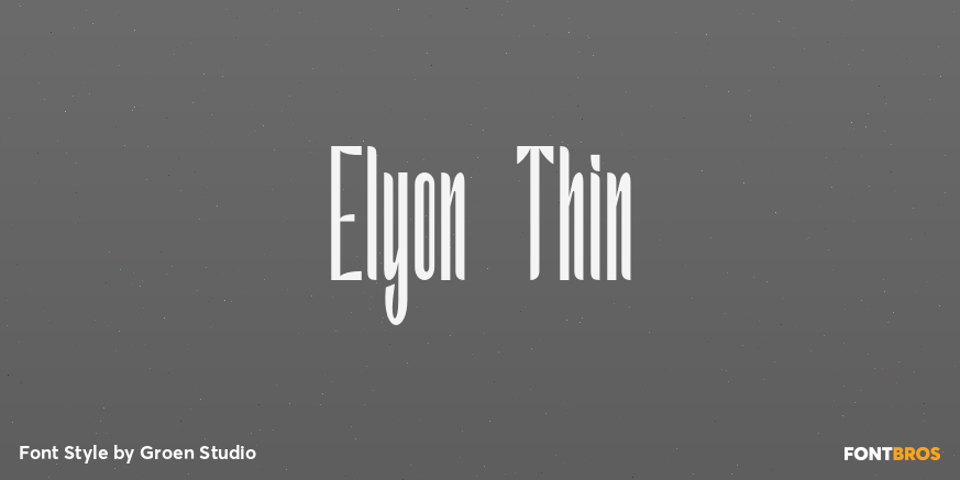 Elyon Thin Font Poster #1