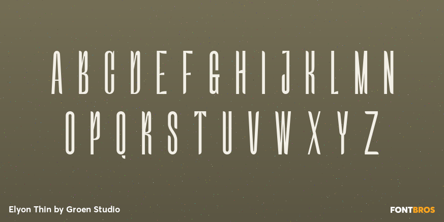 Elyon Thin Font Poster #2