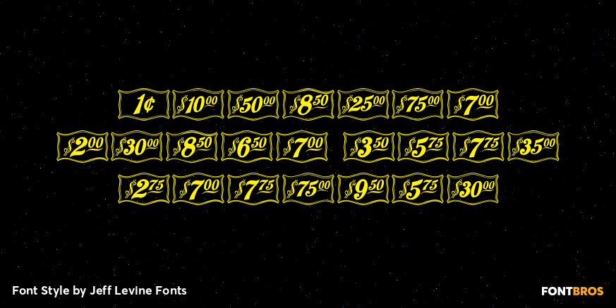 Antique Price Tags Regular Poster