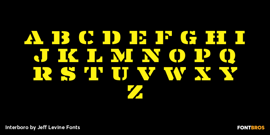 Interboro Font Poster #2