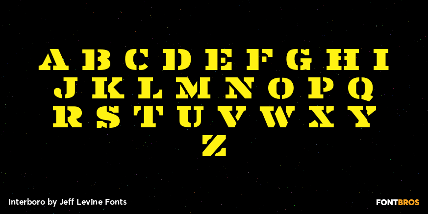 Interboro Font Poster #3