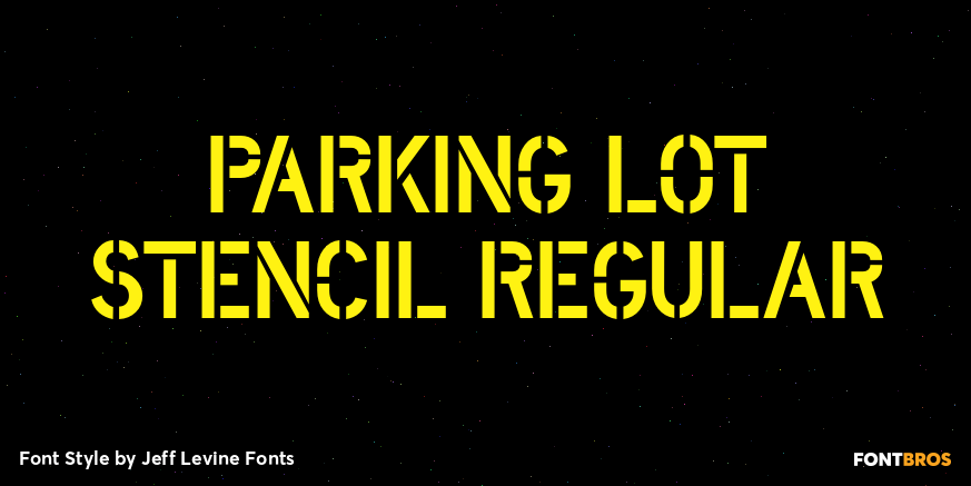 Parking Lot Stencil Regular Poster