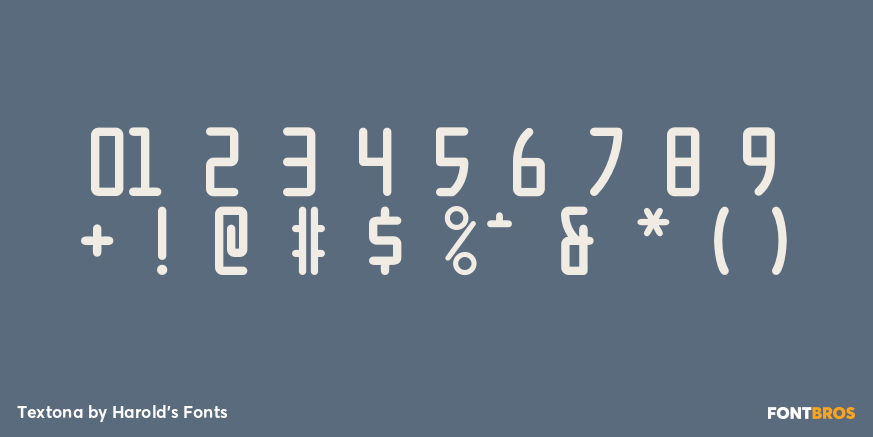 Textona Font Poster #4