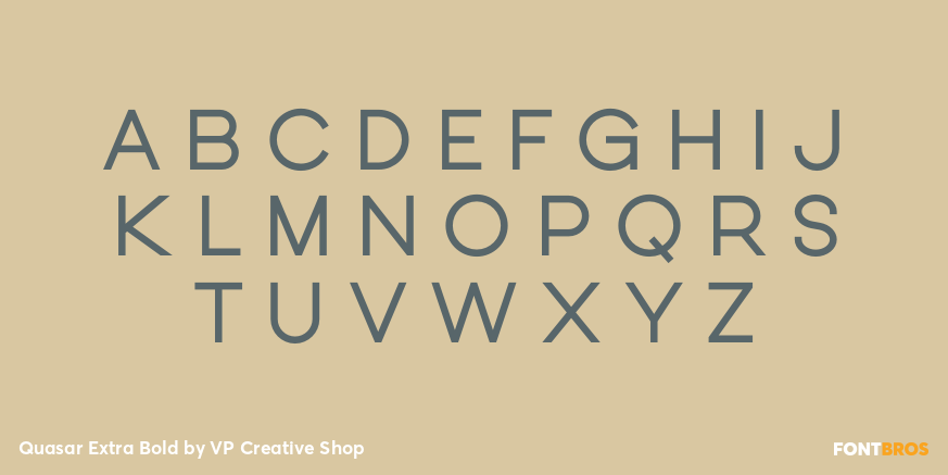 Quasar Extra Bold Font Poster #2