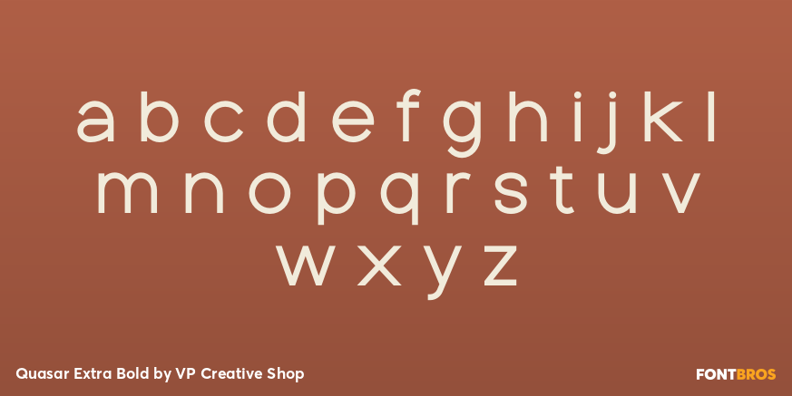 Quasar Extra Bold Font Poster #3