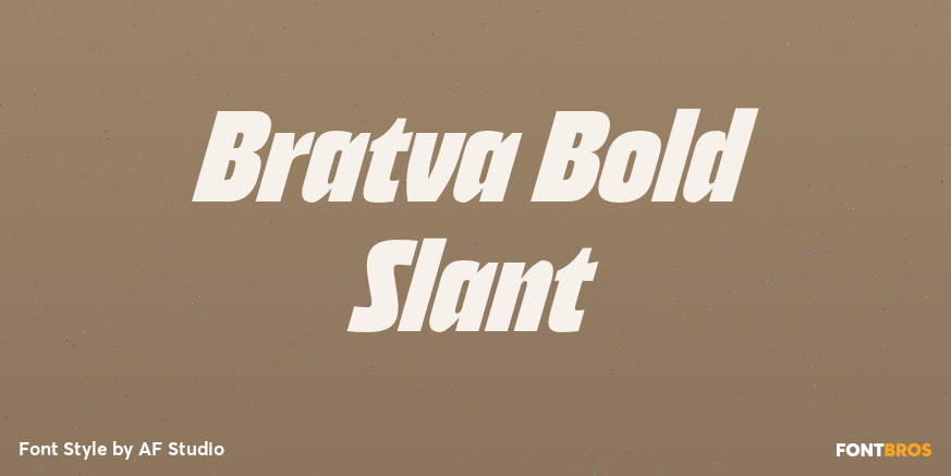 Bratva Bold Slant Poster