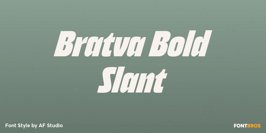 Bratva Bold Slant Poster