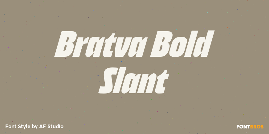 Bratva Bold Slant Poster